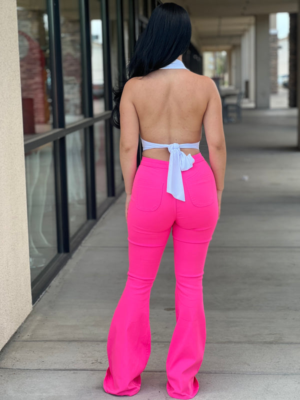 Maddy open back crop top