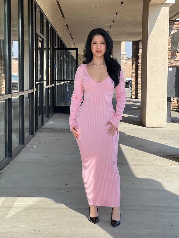 Jayleen rib maxi dress