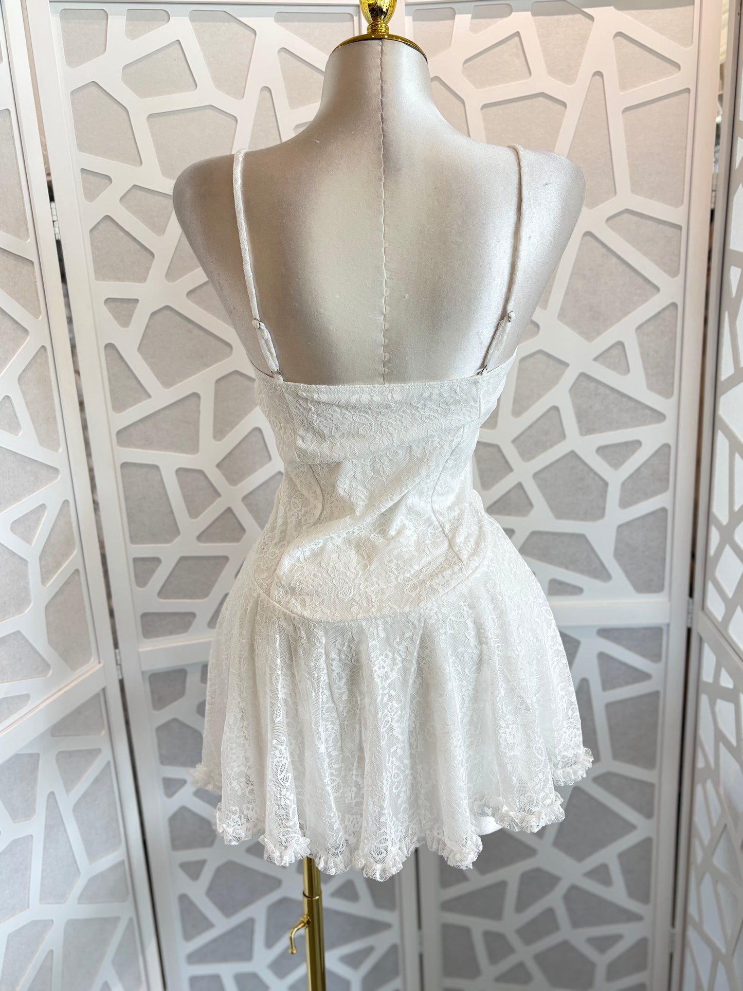 Lace mini dress