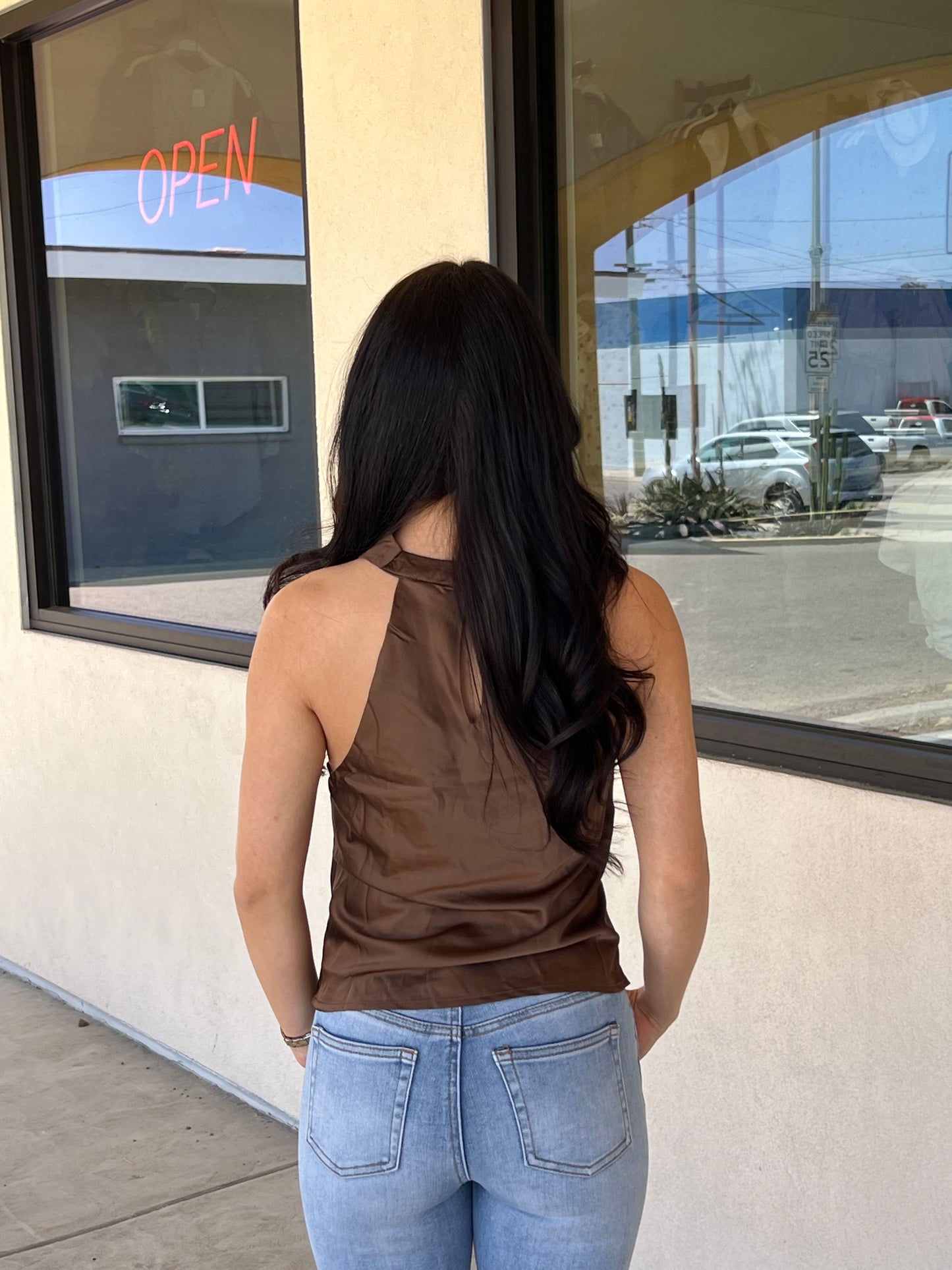 Irene satin blouse