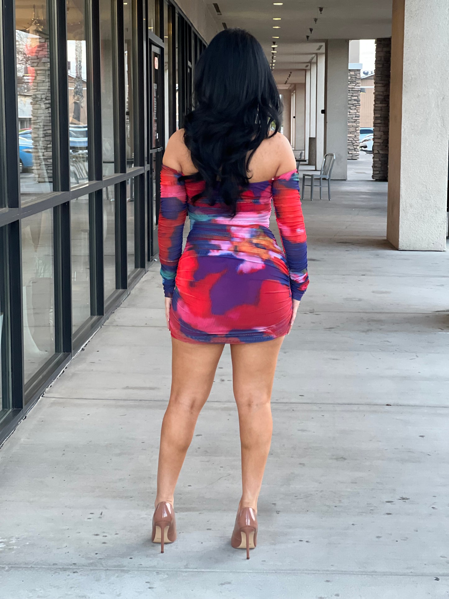 OFF SHOULDER MINI DRESS