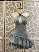 STRETCH DENIM DRESS