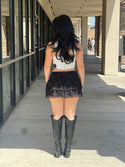 CAMILLE Bandage Mesh Corset Top Sleeveless Bustier Top Sweetheart Neckline Supported By Fixed