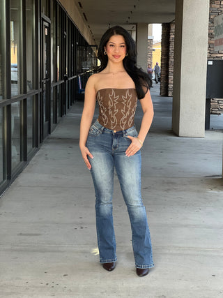 Mid Rise WannaBettaButt Mid Rise Bootcut Jeans