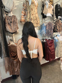 FLAG OPEN BACK CROP TOP