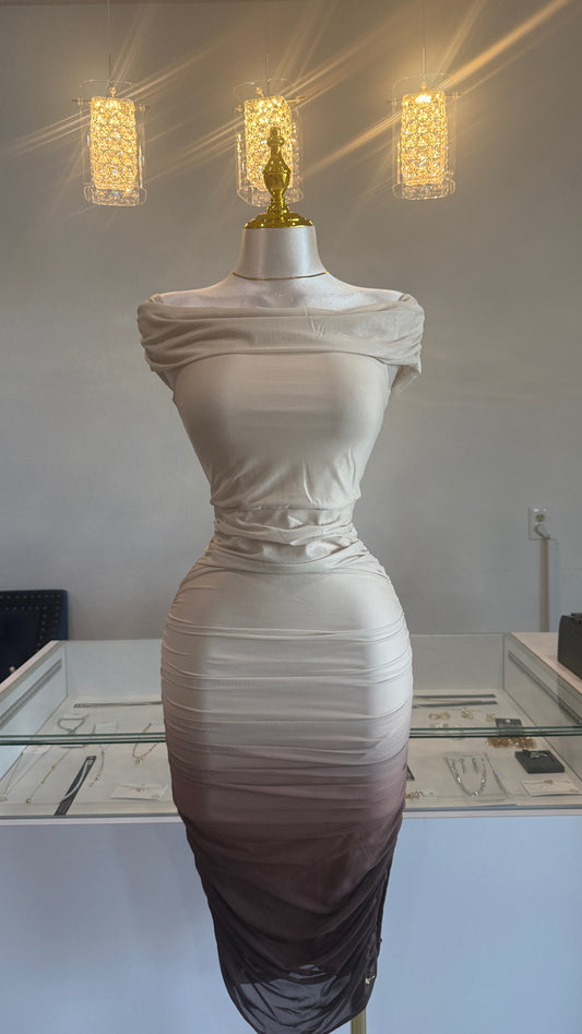 MARLY MESH MIDI DRESS