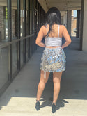 Sequin Chainmail Mini Skirt