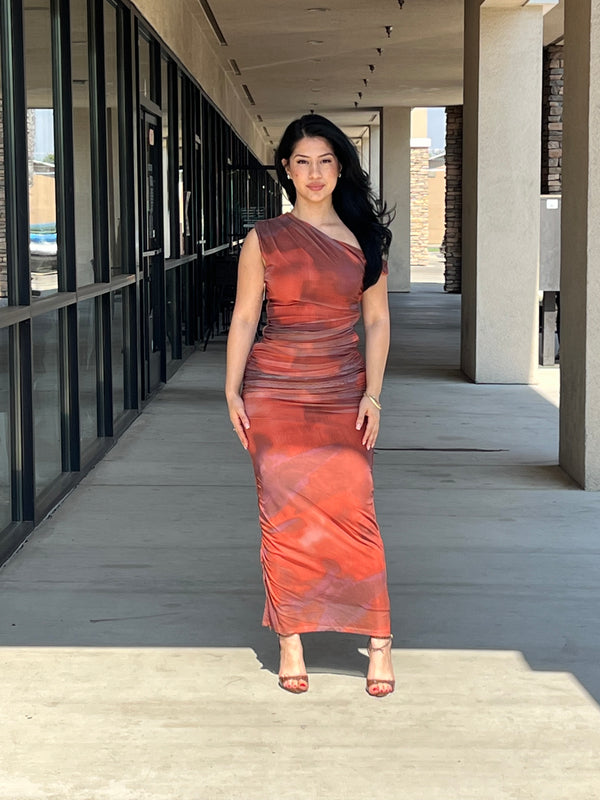 MESH MAXI DRESS