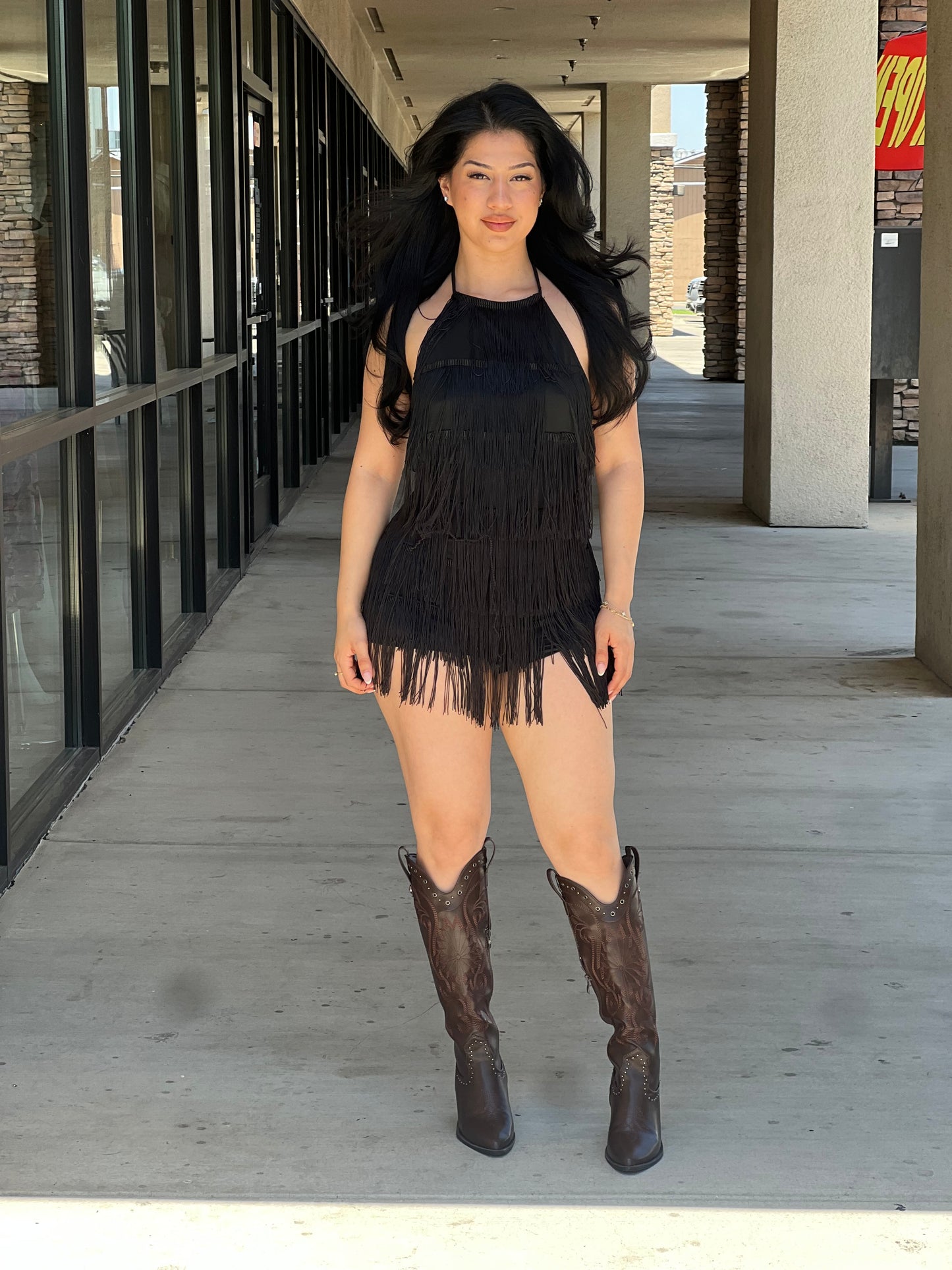 Fringe romper