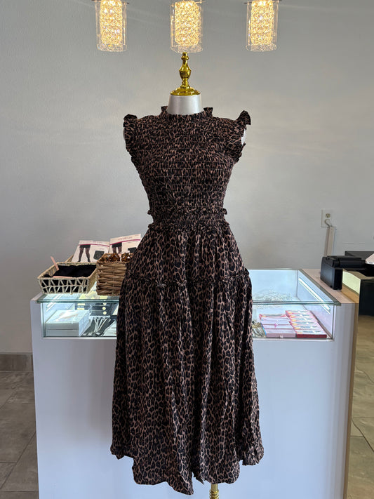 Leopard maxi dress