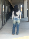 Long Slv Round Neck Double Layer Tee