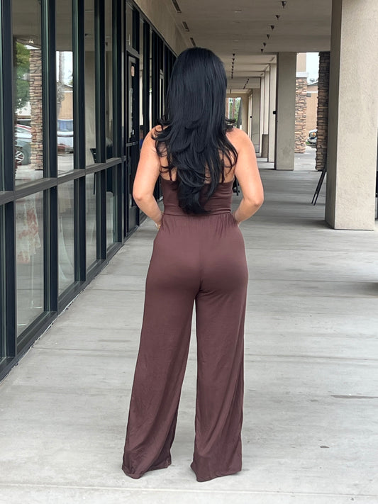 Shelly front knot detail jumpsuit