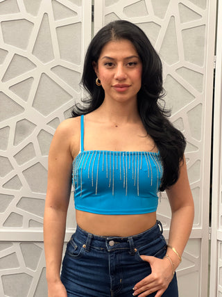 JAYLEEN FRINGE CROP TOP