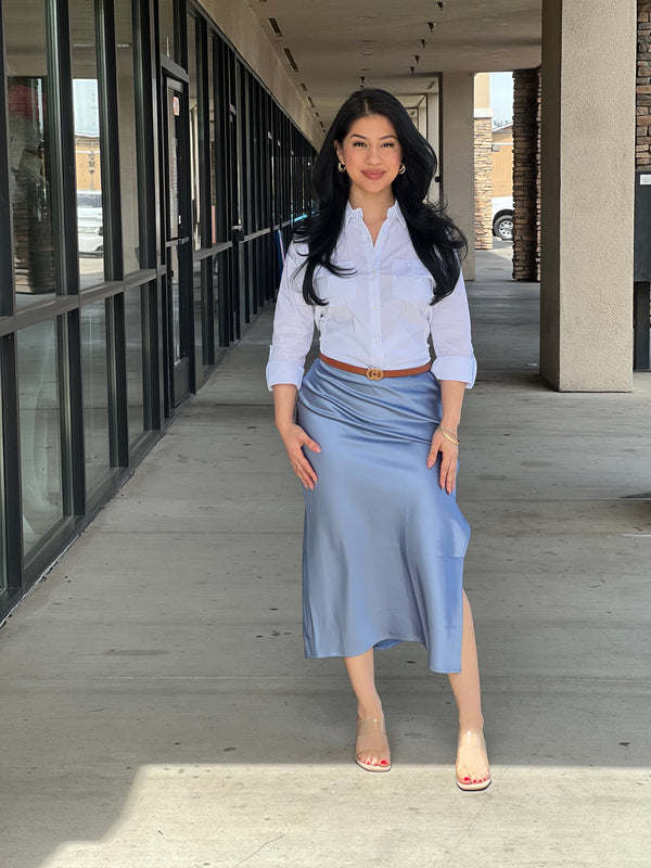 LAUREN HIGH SIDE SLIT SKIRT