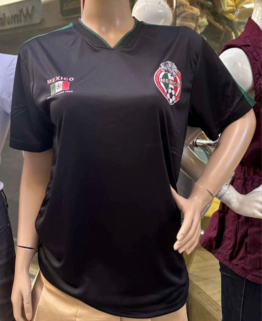 (Preorder 6/19) Black Mexico Team World Soccer Jerseys Top