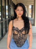 Sparkle lace top