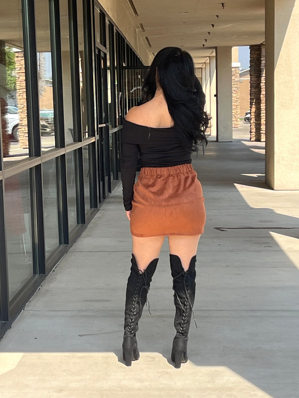 LUCY SUEDE SKIRT