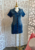 SONAR DENIM BUTTON UP DRESS