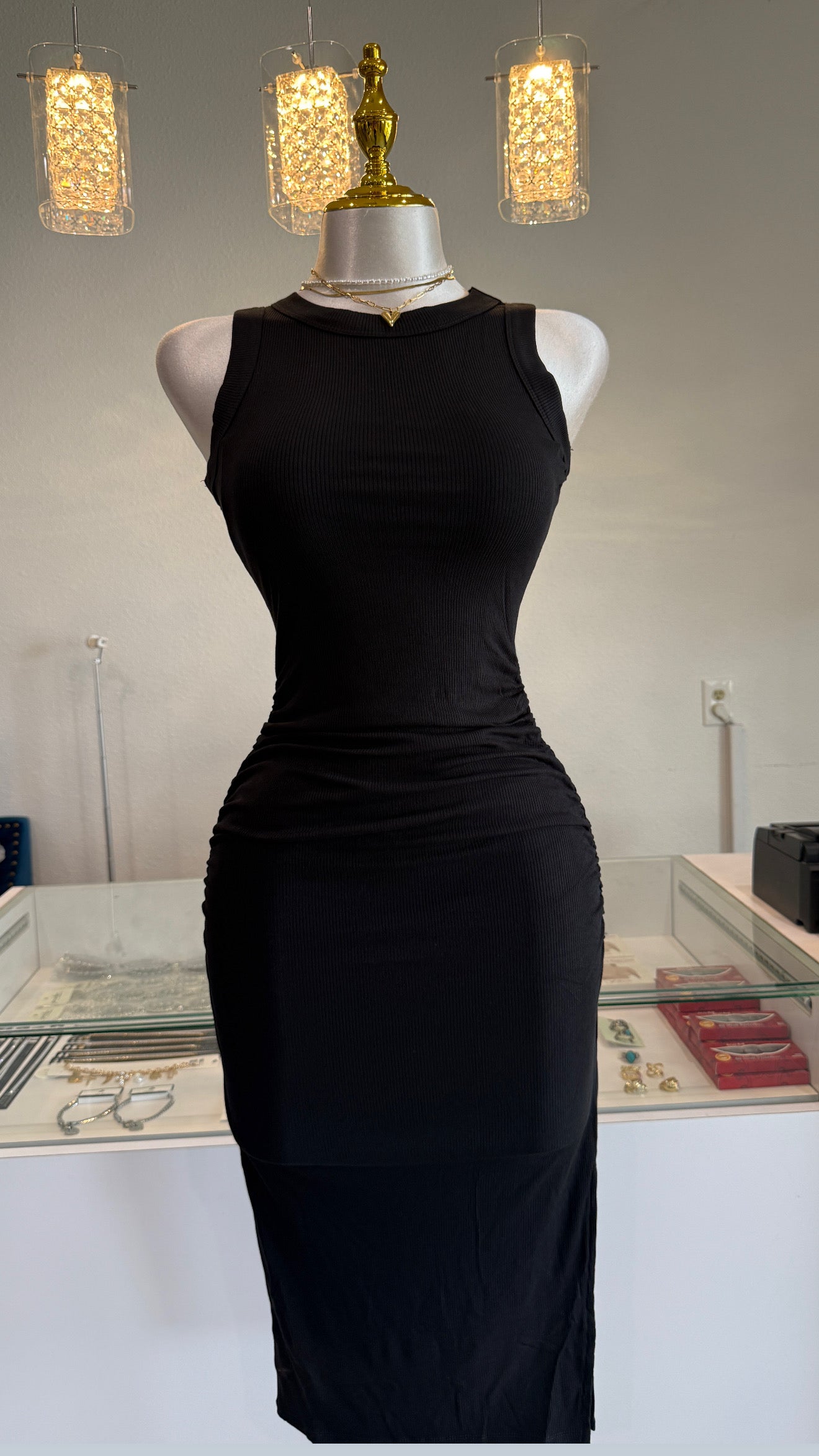 Melani basic midi dress