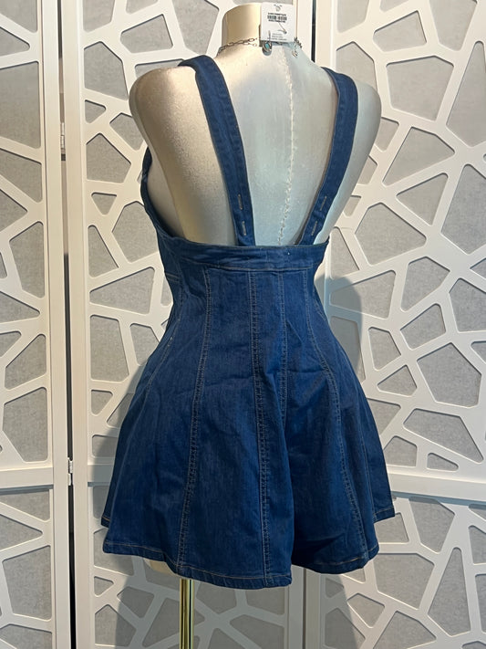 DENIM ROMPER