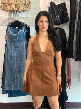 ALICE SUEDE MINI DRESS