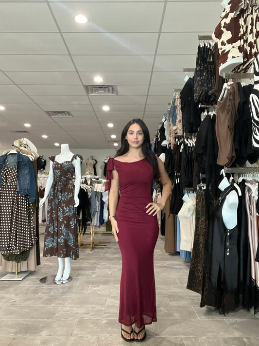 Sofia Mesh maxi dress