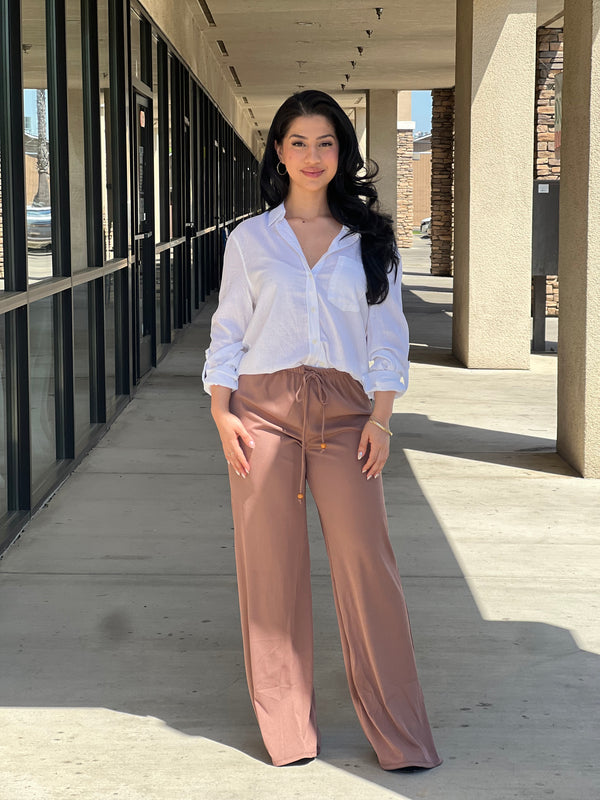 Roll-Up Sleeve Linen-Blend Shirt