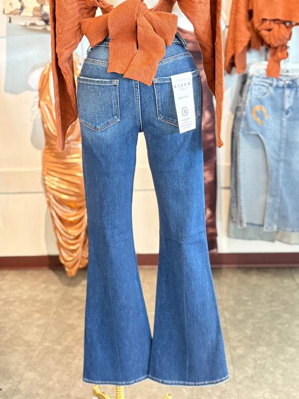 Tammy Tummy Control 4 Way Stretch High Rise Flare Jeans