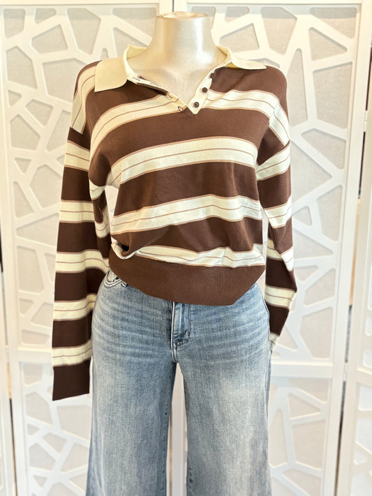 Stripe Oversize sweater top