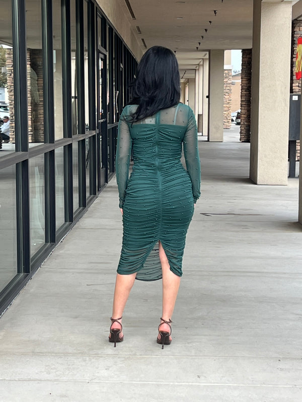 CUT OUT MESH PEARL MIDI DETAIL