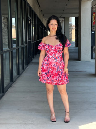 JAY FLORAL MINI DRESS