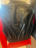 Leather crop vest