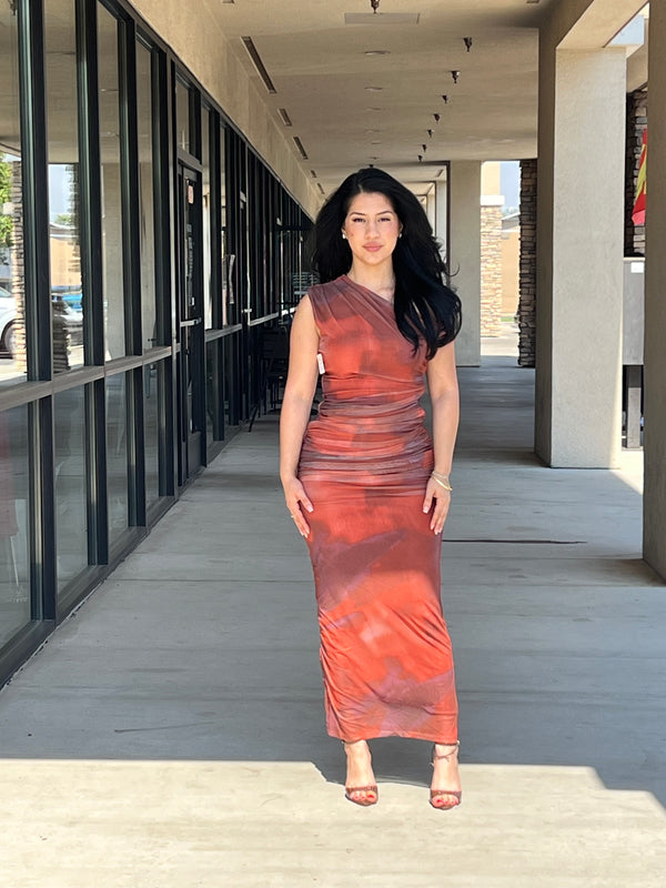MESH MAXI DRESS