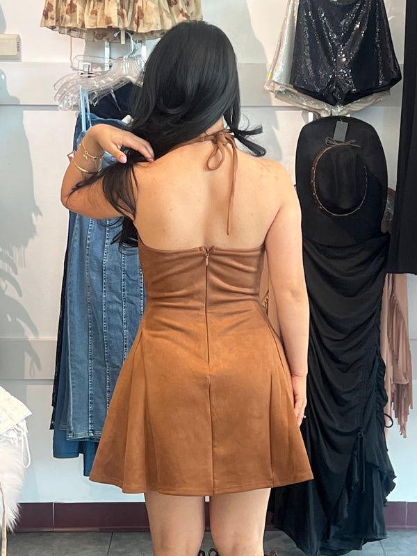 ALICE SUEDE MINI DRESS