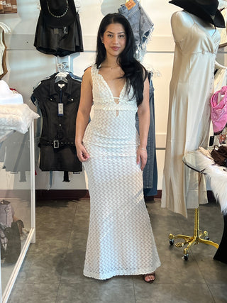 BRUNCH CROCHET MAXI DRESS