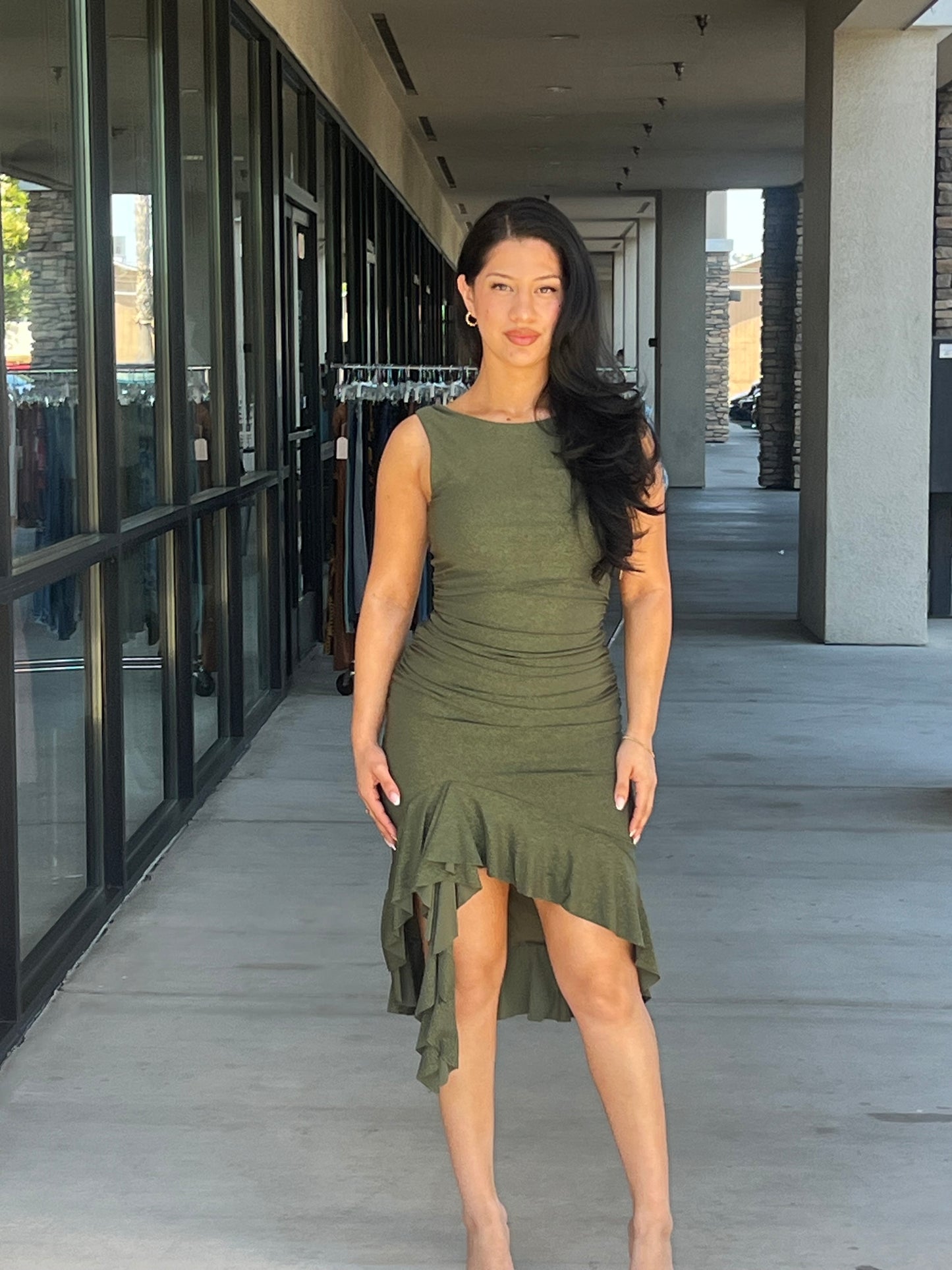 Shimmer midi dress