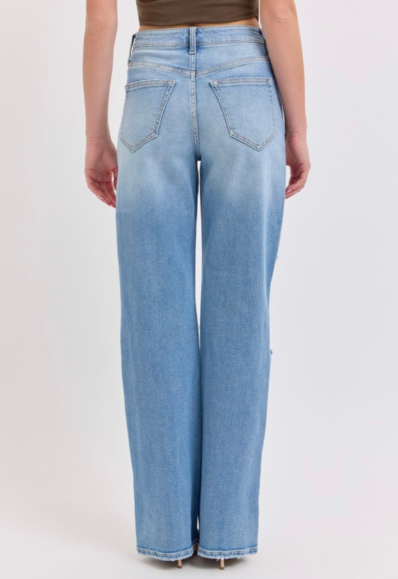 High Rise Dad Jean With Re-positioned C.f Closure