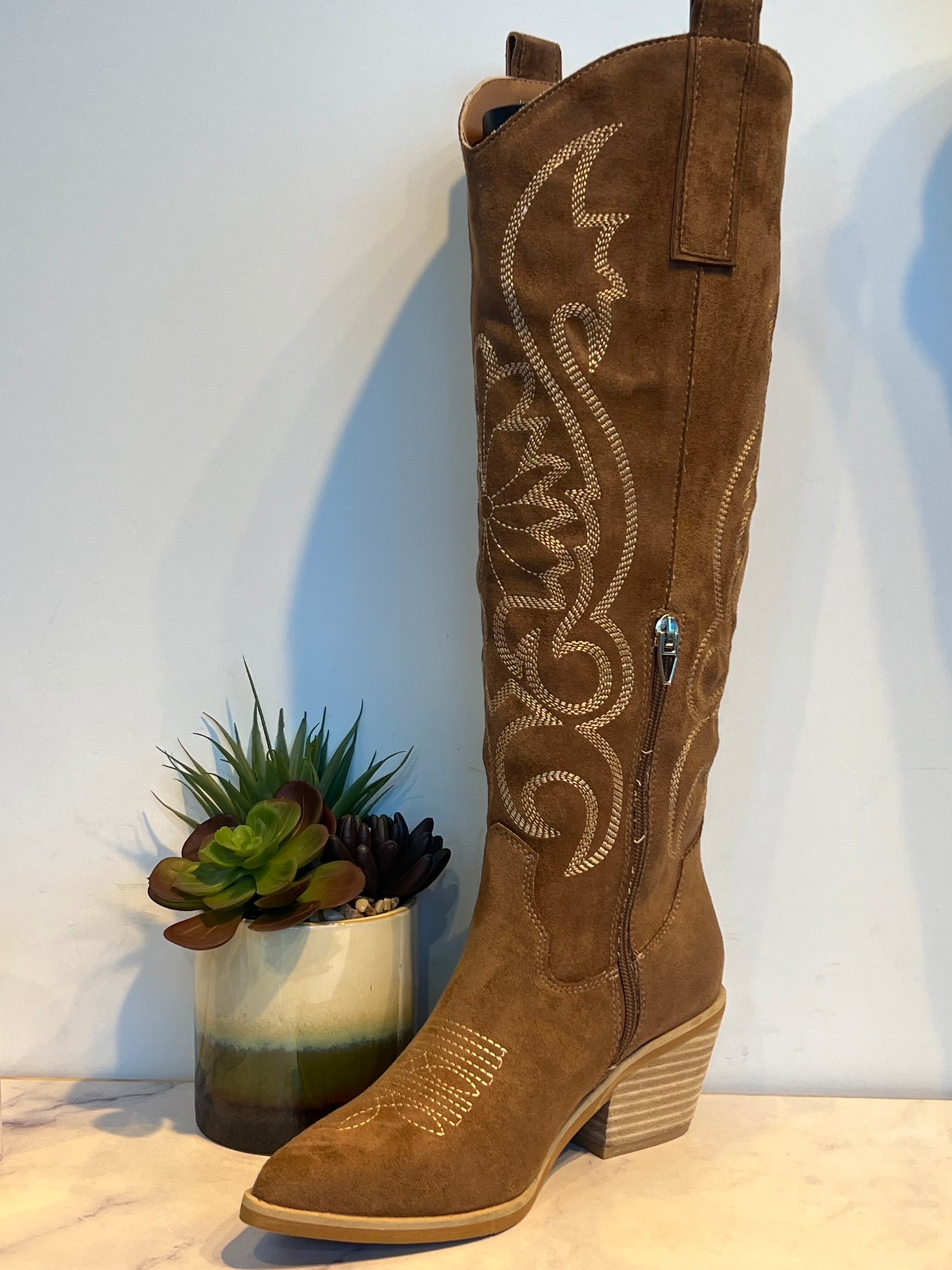 GIADA COFFEE BELOW THE KNEE BOOTS