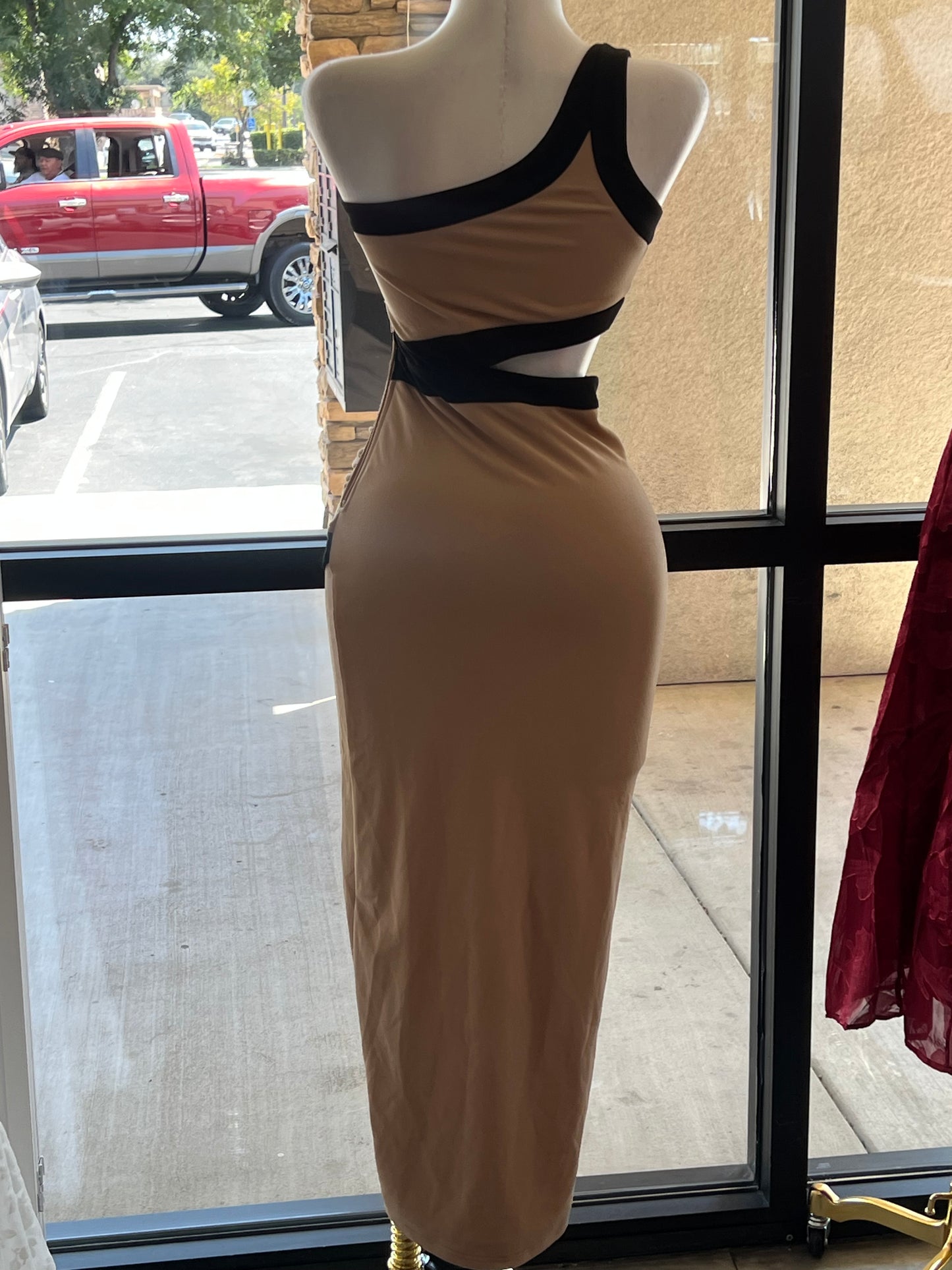 Kayla cut out detail midi dress
