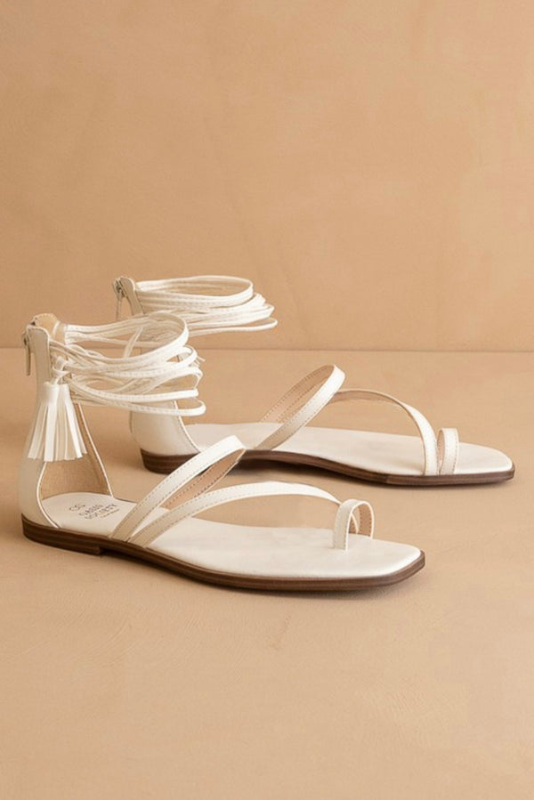 The Abril - Strappy Ankle Wrap Sandal