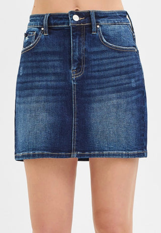 MID RISE FIT MINI SKIRTS