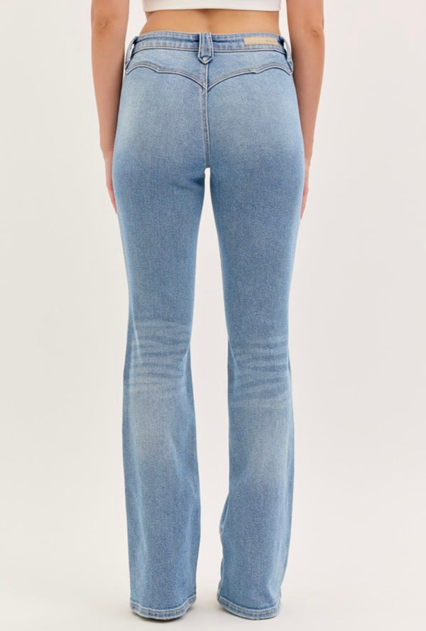 Mid Rise Western Bootcut