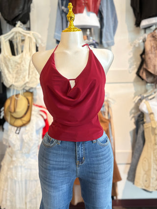 Penny halter crop top