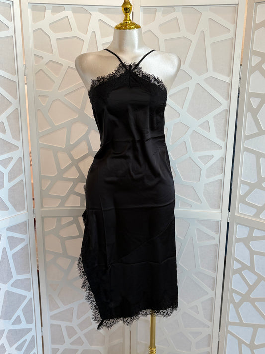 Satin Midi Slip Dress