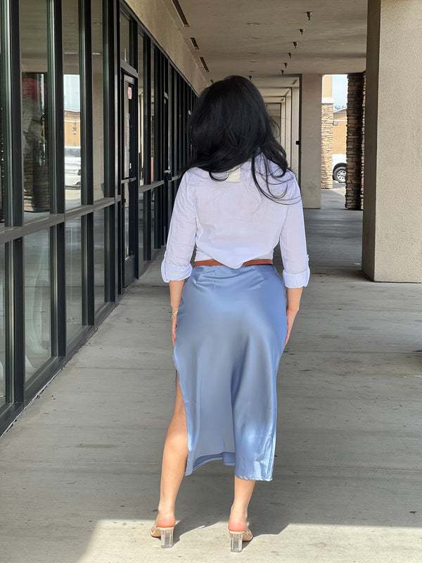 LAUREN HIGH SIDE SLIT SKIRT