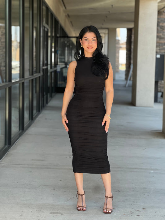 Never lose you midi sleeveless dress
