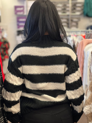 Maní stripe sweater top