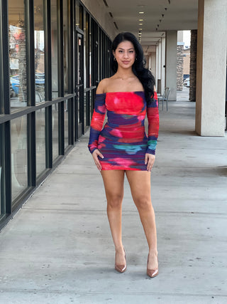 OFF SHOULDER MINI DRESS