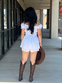 Romper off shoulder