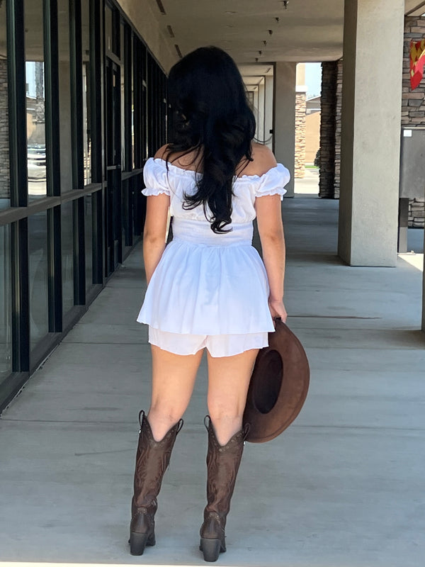 Romper off shoulder